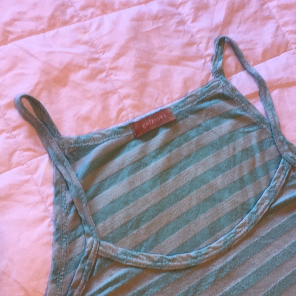 Blue striped tank